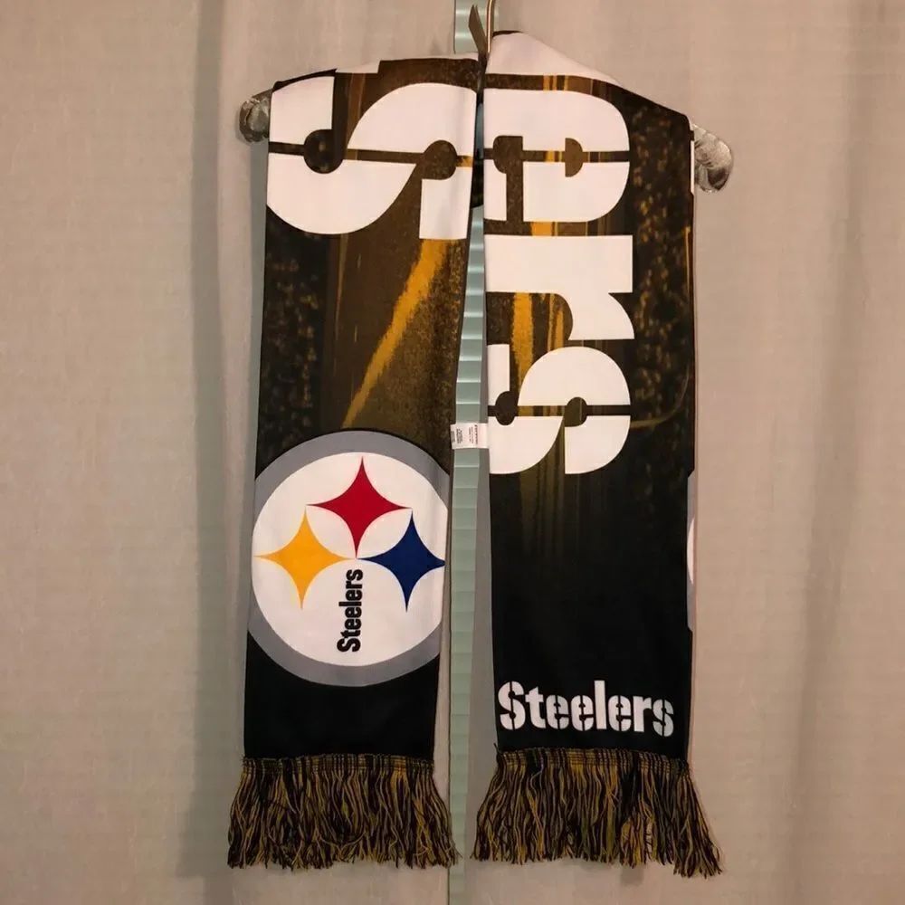 Forever OS Steelers Double Sided Scarf